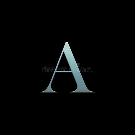 Letter of the Alphabet on a Black Background Stock Illustration - Illustration of alphabet ...