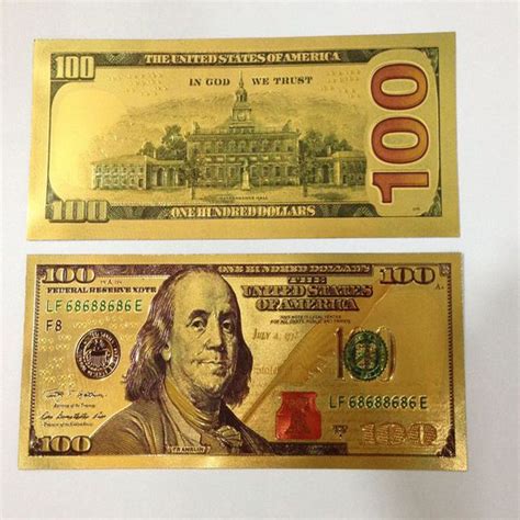 100 US Dollar gold banknote for collection Money Collection, Collection ...