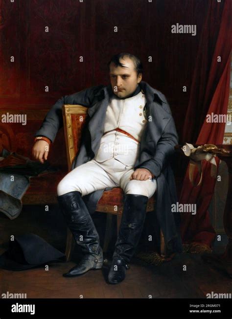 NAPOLEON BONAPARTE (1769-1821) at Fontainebleau after his abdication 4 ...