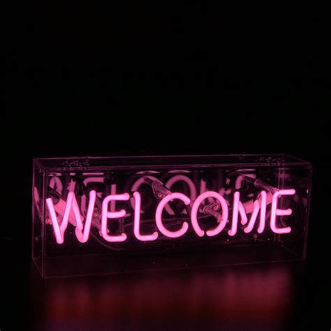 Shop Our Welcome Neon Light in Blue or Pink – Lymyted