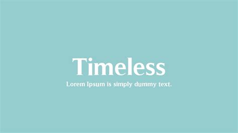 Timeless Font Family : Download Free for Desktop & Webfont