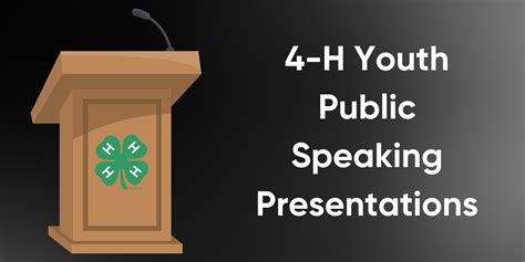 4-H Youth Public Speaking Presentations | N.C. Cooperative Extension