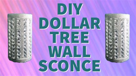 DIY DOLLAR TREE WALL SCONCE - YouTube