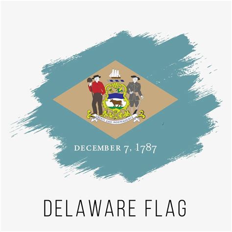 USA State Delaware Grunge Vector Flag Design Template 18811298 Vector Art at Vecteezy