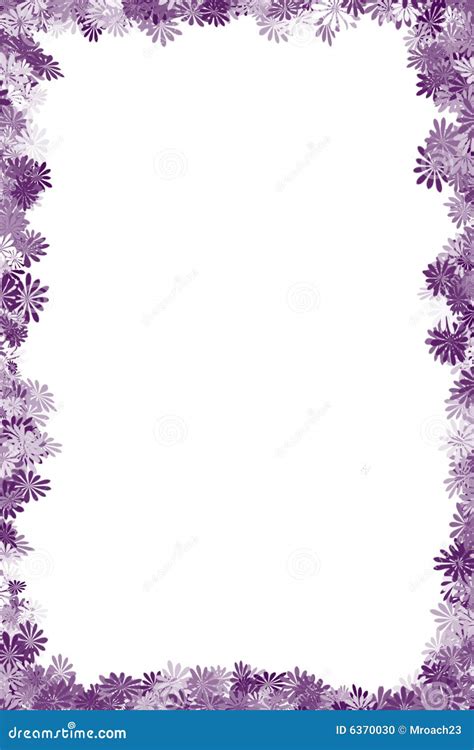 Lavender Flower Border Design