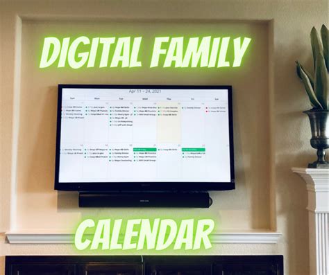 Best Digital Family Calendar Display