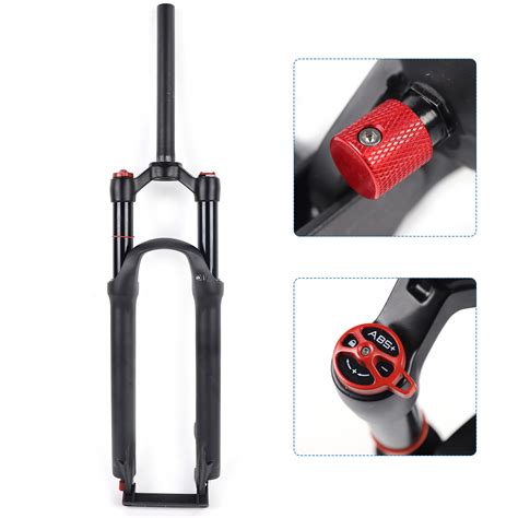 26" 120MM Mountain Bike Fork MTB Suspension Fork Adjustable Air Shock Disc Brake - Walmart.com