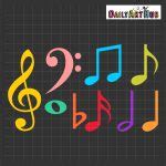 Colorful Music Notes Clip Art Set – Daily Art Hub // Graphics ...