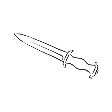 dagger vector sketch 8686926 Vector Art at Vecteezy