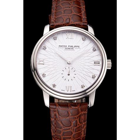 Replica Patek Philippe Calatrava Date Dial White 41 mm, Stainless Steel