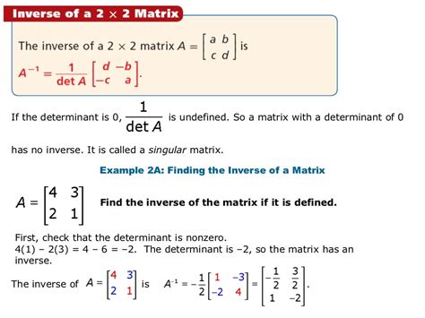 Matrix inverse