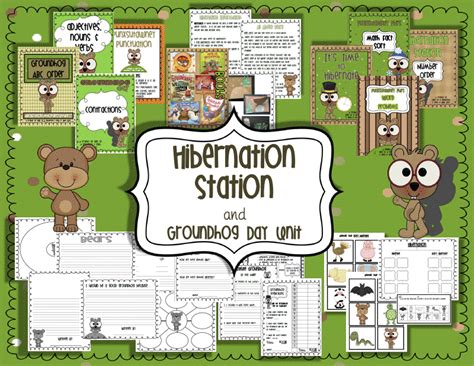 Tales of a Teacherista: Hibernation Station & Groundhog Day Unit... plus a {freebie}