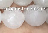 White jade gemstone beads