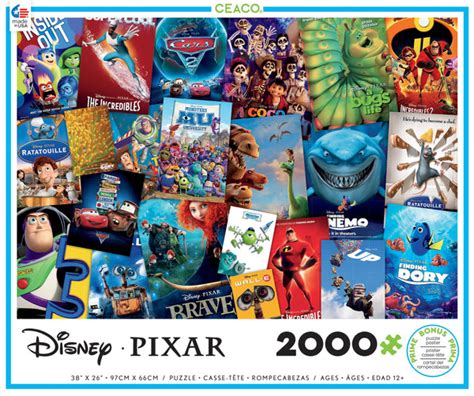 Disney / PIXAR - Movie Posters - 2000 Piece Puzzle – Ceaco.com