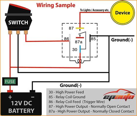 Horn Relay Wiring Diagram 5 Pin