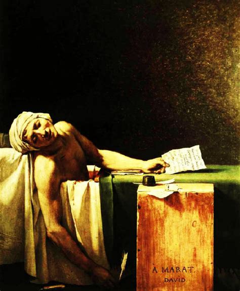 The Death of Marat painting