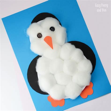 Cotton Balls Penguin Craft | Winter crafts preschool, Winter crafts for kids, Penguin crafts ...