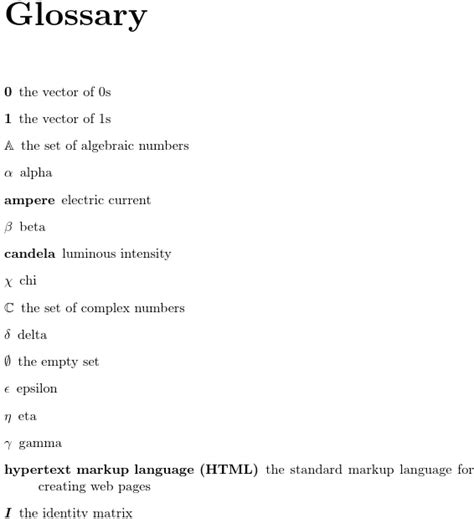 Glossary in a Dissertation - A Comprehensive Guide