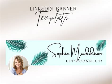 Linkedin Banner Template Set of 2 Profile Banner Editable - Etsy