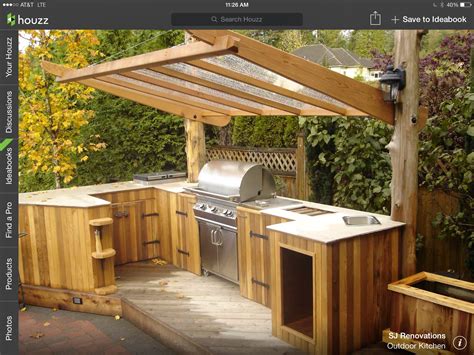 Simple outdoor kitchen hmmmm wood in South Florida??? | Outdoor bbq ...