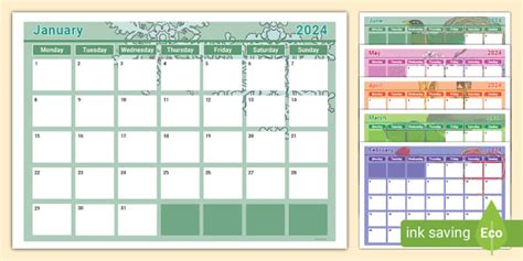 2024 And 2024 Calendar Template - Linea Petunia