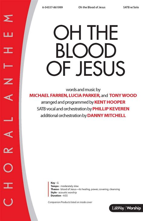 Oh the Blood of Jesus - Downloadable Tenor Rehearsal Track | Lifeway