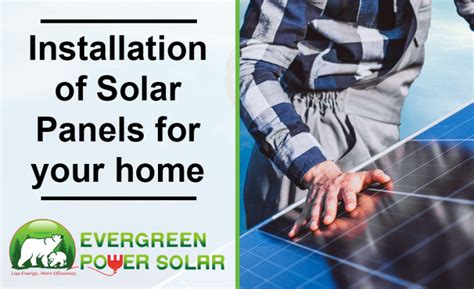 Installation of Solar Panels for your Home