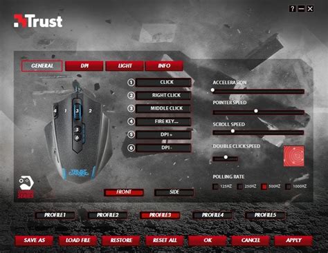 Trust GXT 155 Gaming Mouse - Setting Default mouse keys, rather then ...