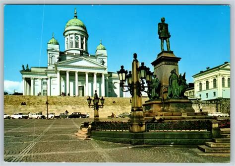 CATHEDRAL VON ALEXANDER Helsinki Finland Statue Helsingfors Vintage Postcard $4.99 - PicClick