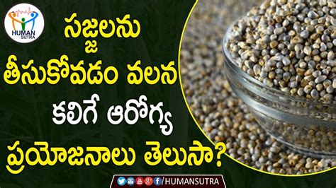 Health Benefits Of Bajra Seeds(Sajjalu) | Health Tips In Telugu | Human Sutra - YouTube