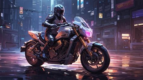 Premium Photo | Futuristic Motorcycle Ride Epic Digital Concept Art by Dan Mumford