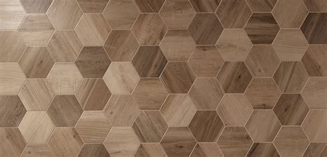 Baked Tiles Hexagon Wood Range - Geometric Wood Tiles