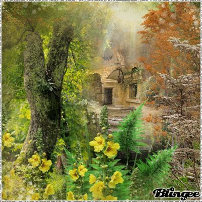 Die alte Ruine im Wald Alter, Gifs, Painting, Beauty, Pictures, Scenery, Image Editing, Ruins ...