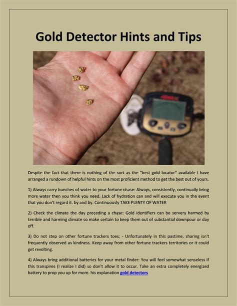 gold detector by golddetectors1 - Issuu