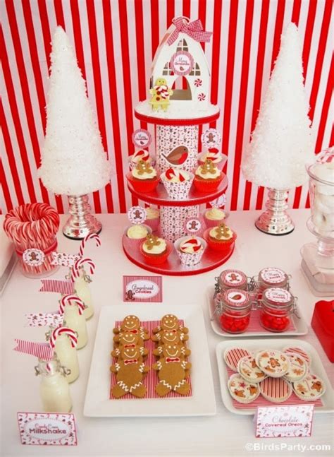 Christmas Candyland Party Ideas & Desserts Table - Party Ideas | Party Printables Blog