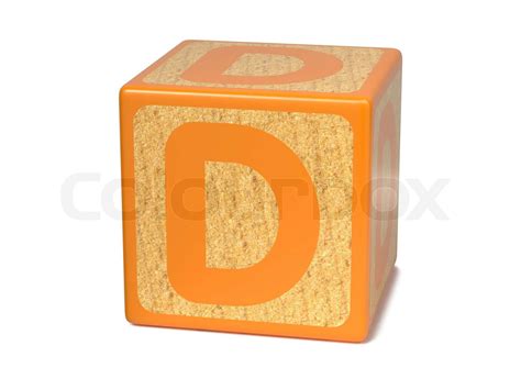 Letter D on Childrens Alphabet Block | Stock image | Colourbox