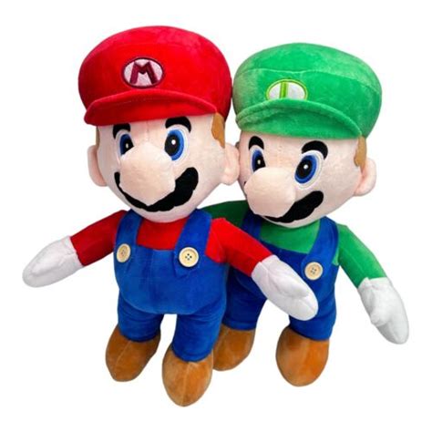 Mario And Luigi | Super Mario Bros 15” Big Large Jumbo Size Plush Set