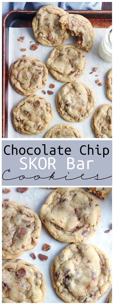 Chocolate Chip Skor Bar Cookies – 5 Boys Baker