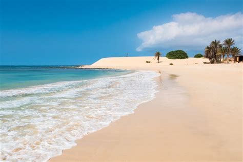 Chaves Beach Praia De Chaves in Boavista Cape Verde - Cabo Verd Stock ...