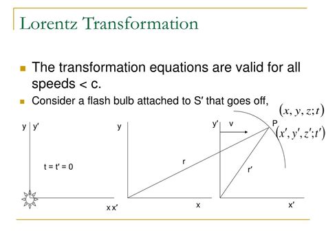 PPT - Lorentz Transformation PowerPoint Presentation, free download ...