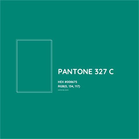 About PANTONE 327 C Color - Color codes, similar colors and paints - colorxs.com