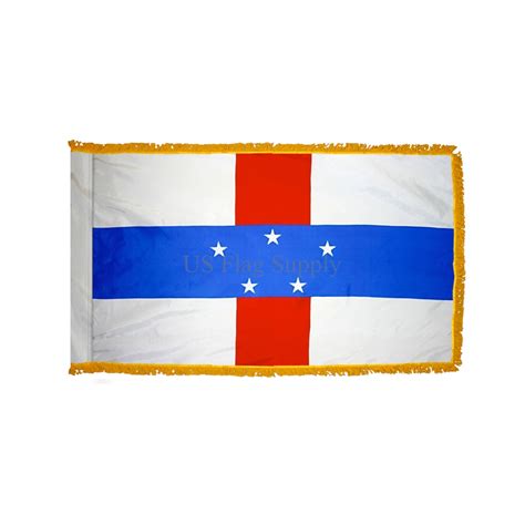 Netherlands Antilles Flag 3 x 5 ft. Indoor Display Flag Fringed