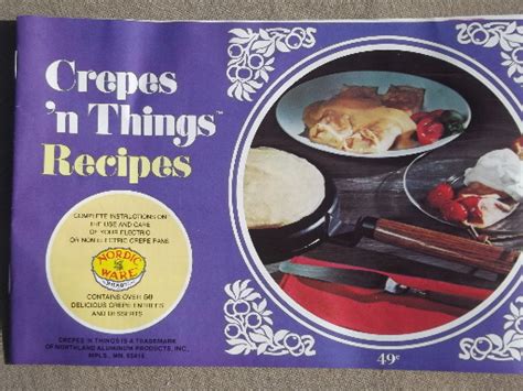 Nordic Ware crepes n' things crepe pan w/ recipes & instructions