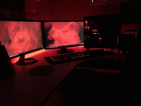 My Red and Black Setup is Nearing Completion : r/battlestations