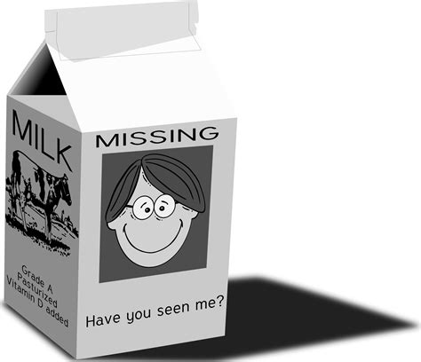 Clipart - milk carton