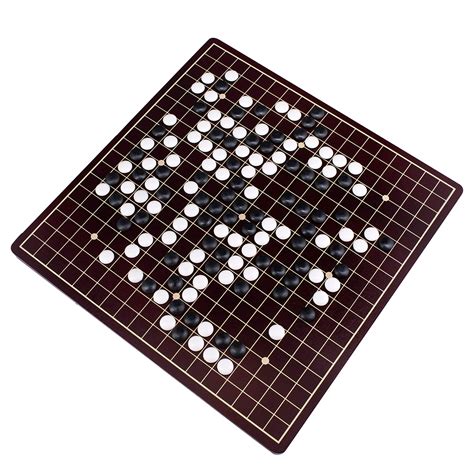 Buy Go Board Game Set by GrowUpSmart | Ancient Chinese I-Go | Igo with Black and White Stones ...