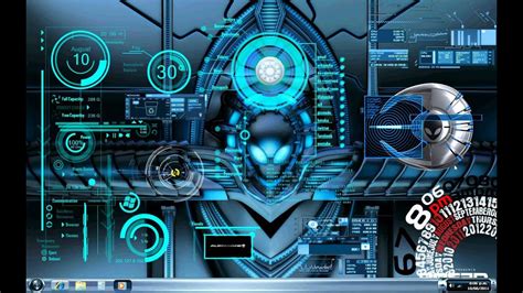 Alienware Guise Desktop Theme and Installation For Windows 7 - YouTube