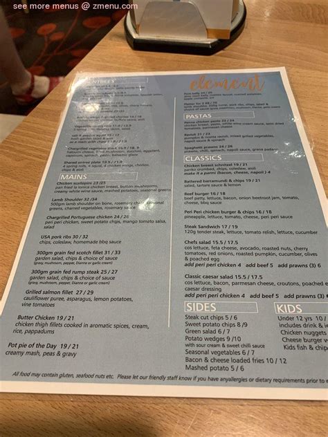 Menu at Geebung RSL restaurant, Geebung