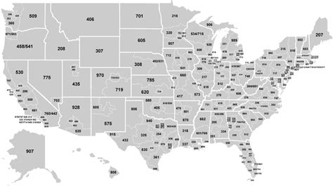 United States area code map, courtesy r/MapPorn. : interestingasfuck