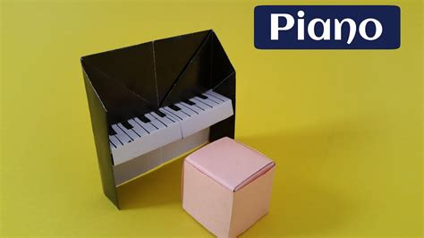 How to make an easy paper 'Piano' - Origami tutorial - YouTube